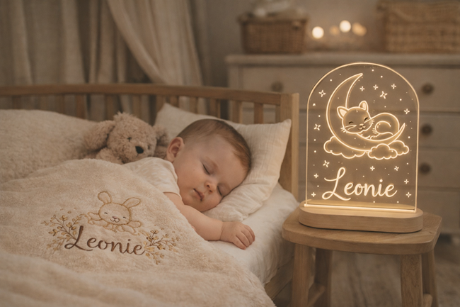 personalisierte Decke, Nachtlicht