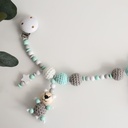 Kinderwagenkette "Teddy" mit Häkeltieren