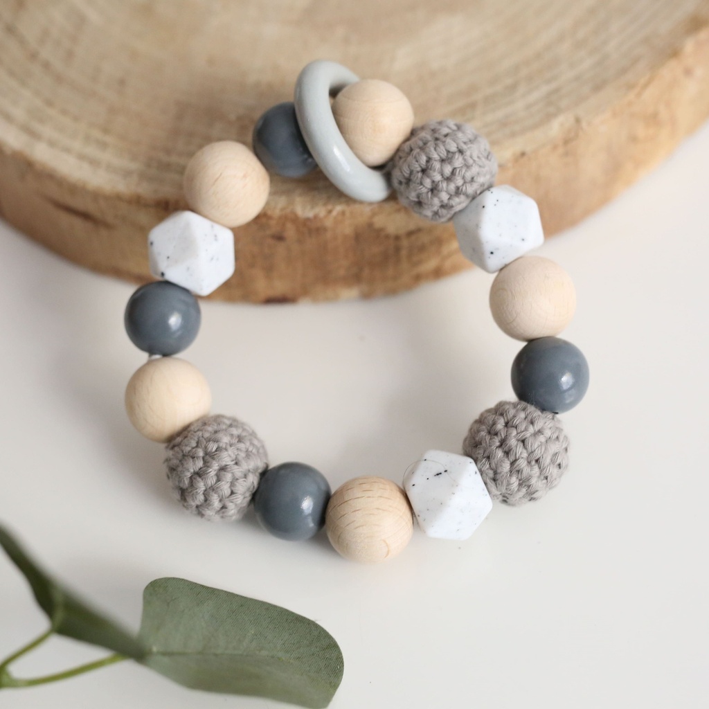 Baby Greifling Marmor mit Miniring