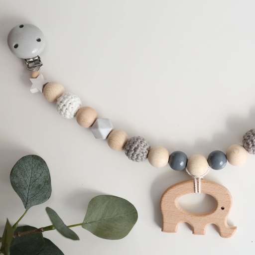 Kinderwagenkette "grauer Elefant“