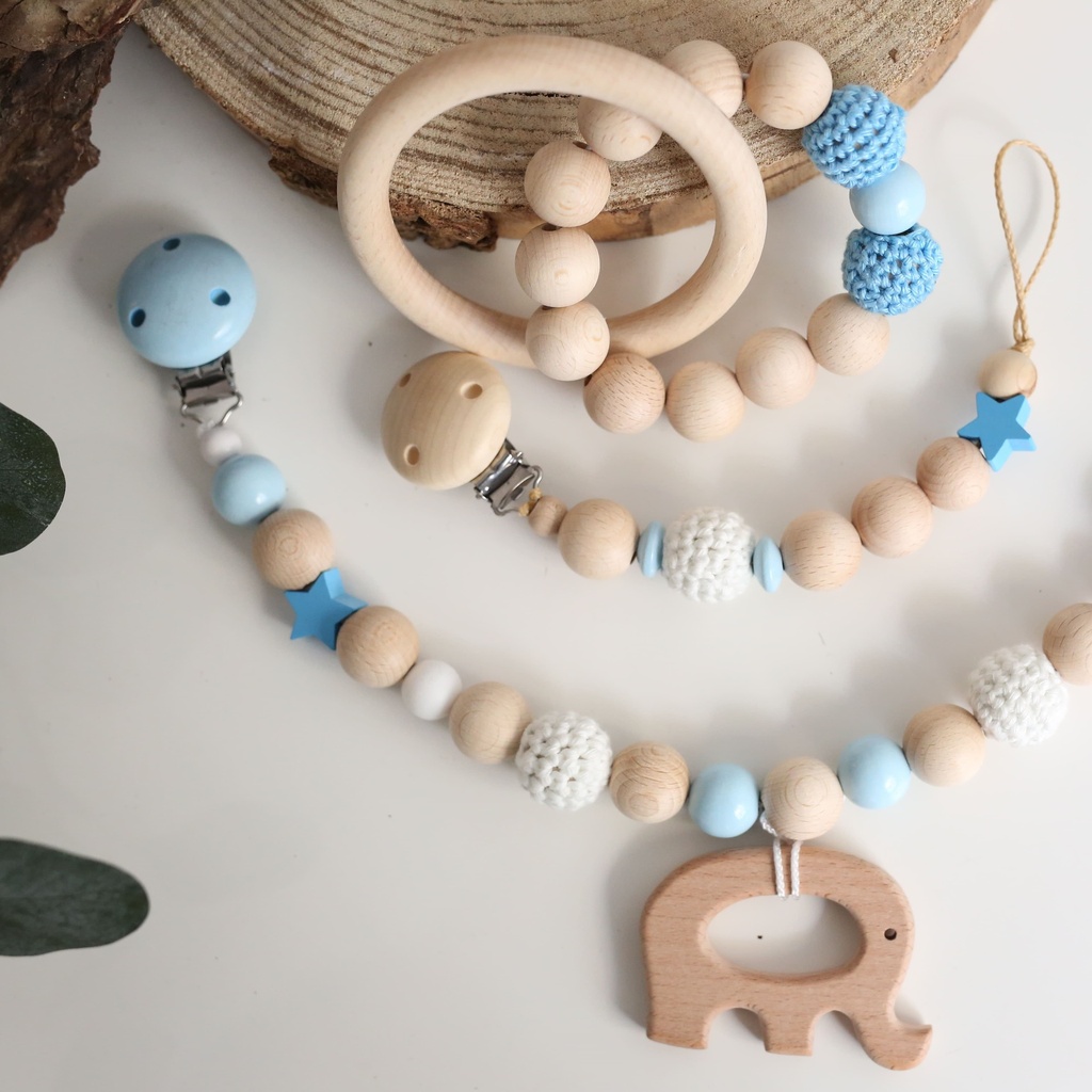 Baby Geschenkset Blauer Elefant