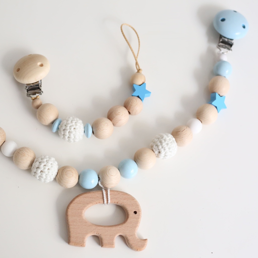 Baby Geschenkset "Blauer Elefant Mini"