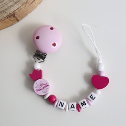 Schnullerkette mit Namen "Kleine Prinzessin"